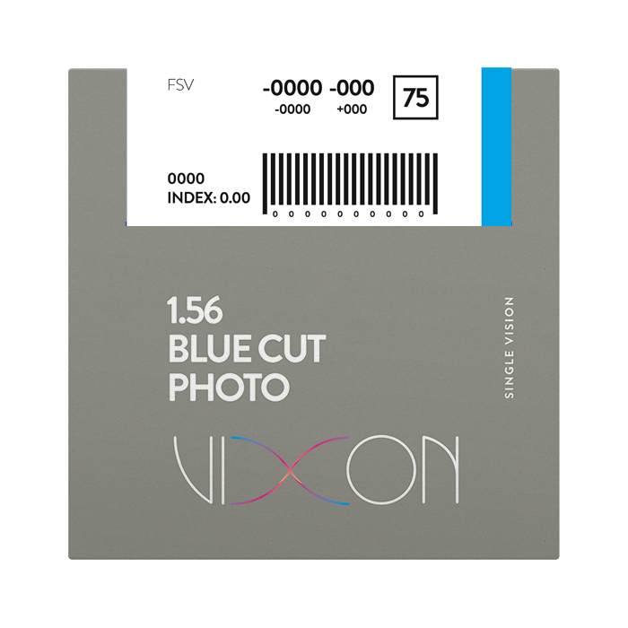Vixon 1.56 Bluecut Photo Gray FSV 70 (AR BLUE) Extended Range PLUS