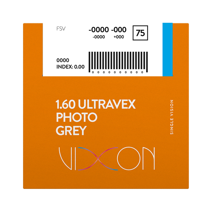 Vixon 1.60 Ultravex Bluecut Photo Gray SPIN FSV ASPH 65 SAR